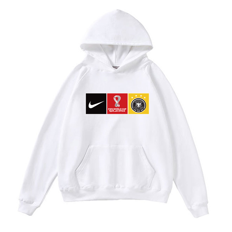 Men's Germany World Cup Soccer Hoodie White Men's Germany World Cup Soccer Hoodie White